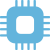 Symbol für leistungsstarken Prozessor